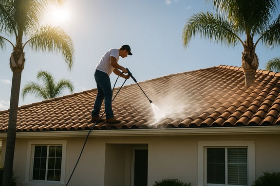 cleaning roof