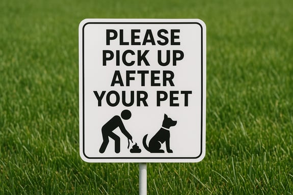 pick up after your pet